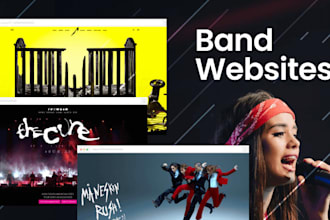do a music website for producers, music artists, djs, and bands or record label