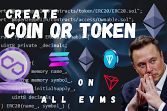 create erc20, bep20 token and smart contract