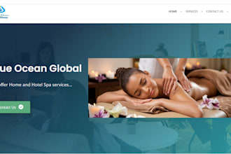 design massage therapy website beauty medical spa website