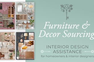 source furniture and decor for your interior design project