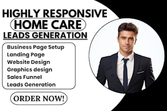 home care leads home care landing page home care website elderly care leads