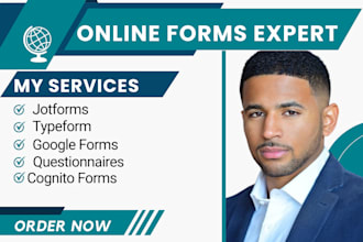 create google form or jotform in 24 hours
