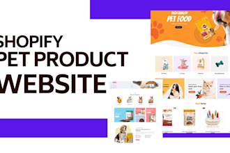 build shopify pet store pet website pet dropshipping store dog product store
