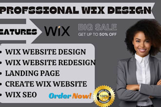 create a professional wix website design and redesign wix  website