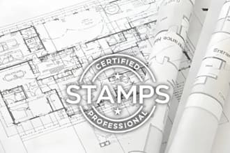 do arseal for USA city permitchitectural stamp, mep stamp, pe stamp, and