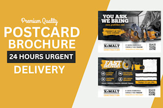 design modern medical postcard, eddm postcard, healthcare postcard in 24hrs