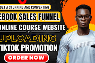 ebook sales funnel online course website ebook uploading tiktok promotion