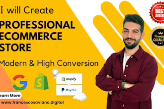 create a high converting shopify ecommerce store