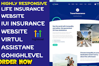 life insurance website lul insurance landing page virtual assistant gohighlevel