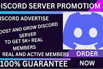 promotion for discord server,gaming,trading,crypto,advertise obtain real member
