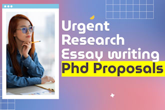do urgent research, essay writing, proposals