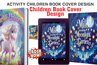 create stunning children book cover  for amazon kdp book publishing