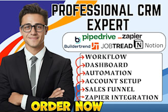 do pipedrive jobtread notion crm buildertrend crm automation zapier integration