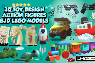 create toy design, toy stl model, 3d lego toy, toy figurine, toy for 3d printing