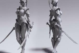 sculpt 3d nsfw character game ready model, 3d nsfw asset model, ue5