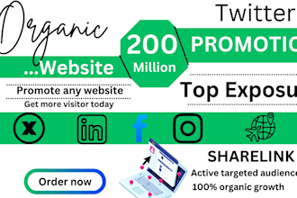 shoutout, share link promote website product to 200m twitter, ig, fb, tiktok usa