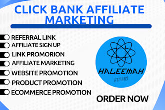 do click bank affiliate marketing and affiliate referral link promotion sign up