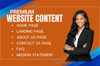 write website content, faq, about us page, SEO copywriting and all website copy