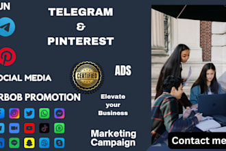 do telegram social media pinterest ads to elevate your business airbob promotion