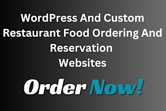 create a professional wordpress restaurant website with online ordering