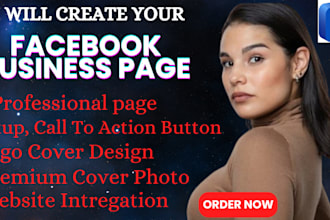 create a facebook business page , marketing and ads campaign