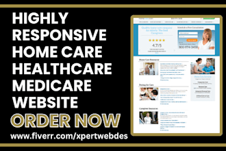 homecare website healthcare medicare elderly care senior care  insurance website