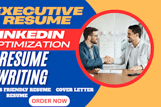 write your senior executive resume CV cover letter and linkedin optimization