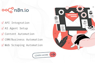 develop n8n solutions to connect you apps for seamless integration and workflows