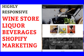 set up wine shopify dropshipping store liquor store beverages shopify marketing
