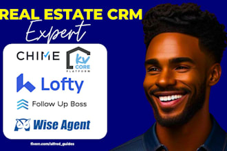 setup real estate CRM lofty, follow up boss, kvcore idx website