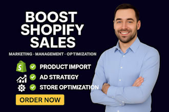 be your shopify store manager and ecommerce marketing expert