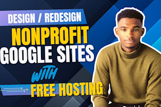 build google sites redesign for nonprofit with free wordpress elementor hosting
