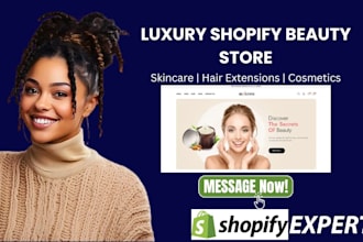 build a shopify beauty store for skincare, hair extensions, and cosmetics