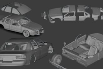 do 3d car model rc car model low poly model low poly rendering for toy