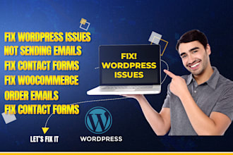 fix wordpress contact forms email issues, emails not receiving, wp SMTP, errors