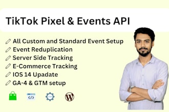 setup tiktok pixel and events API for accurate conversion tracking