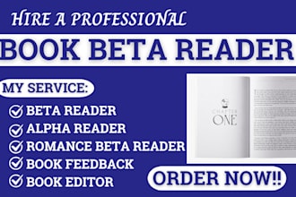 alpha read, beta read literary and mystery fiction book, sci fi with full report