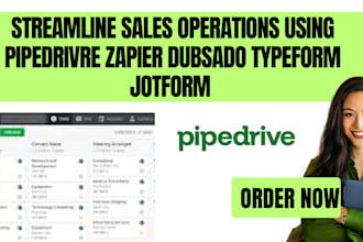 streamline sales operations using pipedrive zapier dubsado typeform jotform zoho