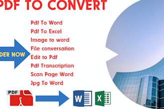 pdf to word,pdf to excel, typing, copy paste work
