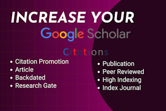 increase google scholar citations, backdated citations, increase scholar h index