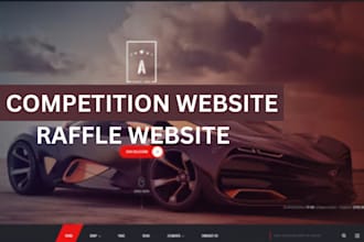 build a raffle website, giveaway website, competition, business website