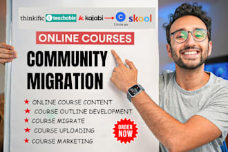 setup skool community migrate thinkific teachable podia kajabi to skool circleso
