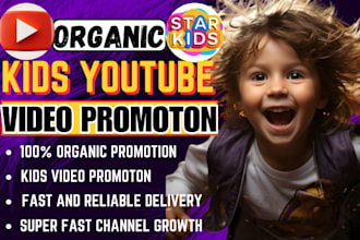 do organic kids video promotion, rumble channel and video promotion