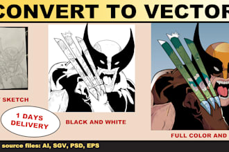 vector trace any logo or image within 1 day professionally