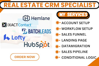 setup vts crm hemlane ixact contact batchleads lofty automation hubspot workflow