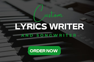 write best lyrics, be your song writer for metal, hip hop, and rock