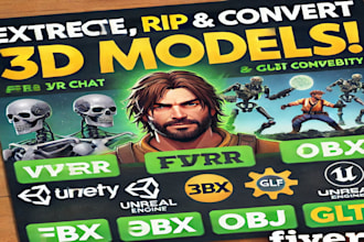 model extract rip and convert 3d model from any game or website