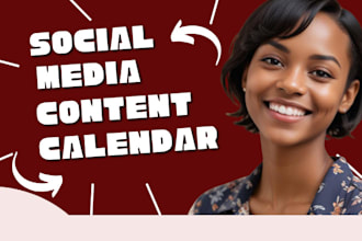 create monthly content calendar for your business social media scheduled post