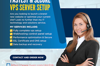 setup and optimize to bring you a fastest online website on any vps provider