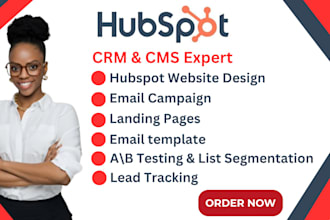 do hubspot website, email marketing campaigns, high converting landing pages